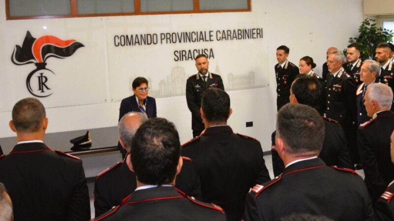 Carabinieri Siracusa. Visita istituzionale del Prefetto di Siracusa al Comando Provinciale.